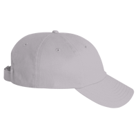 Valucap Brushed Twill Cap, Light Grey, Right Side view