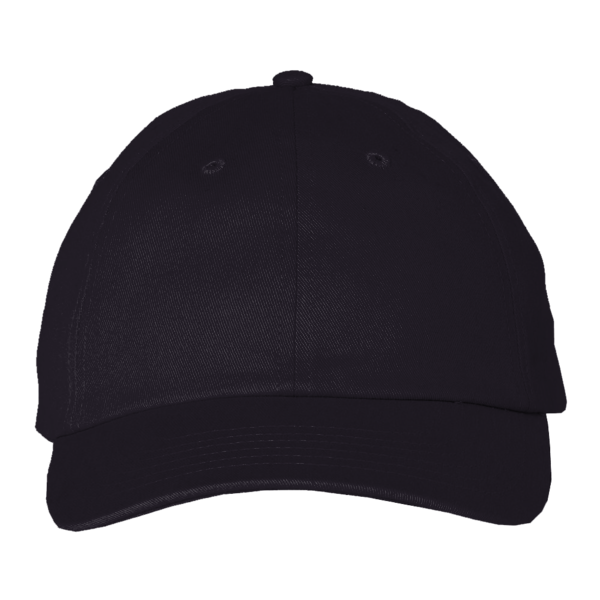 Valucap Brushed Twill Cap, Navy, Front view