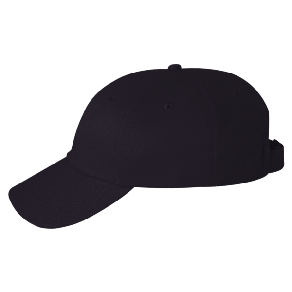 Valucap Brushed Twill Cap, Navy, Left Side view