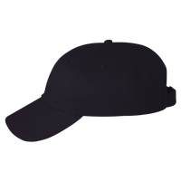 Valucap Brushed Twill Cap, Navy, Left Side view