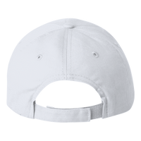 Valucap Brushed Twill Cap, White, Back view