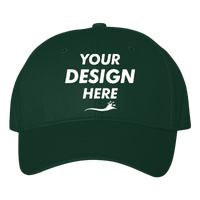 Valucap Chino Cap, Forest, Front view, Mockup
