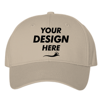 Valucap Chino Cap, Khaki, Front view, Mockup