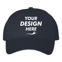 Valucap Chino Cap, Navy, Front view, Mockup