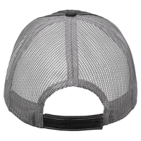 Valucap Contrast Stitch Cap, Black / Grey, Back view