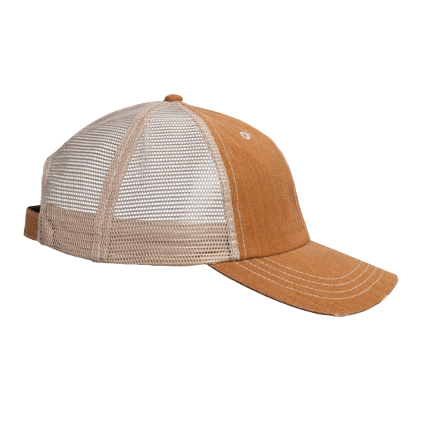 Valucap Contrast Stitch Cap, Golden Brown / Khaki, Right Side view