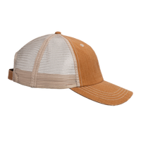 Valucap Contrast Stitch Cap, Golden Brown / Khaki, Right Side view