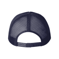 Valucap Foam Mesh-Back Trucker Cap, Navy / Navy / Navy, Back view