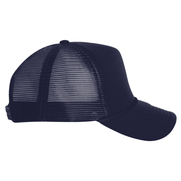 Valucap Foam Mesh-Back Trucker Cap, Navy / Navy / Navy, Right Side view