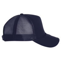 Valucap Foam Mesh-Back Trucker Cap, Navy / Navy / Navy, Right Side view