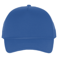 Valucap Foam Mesh-Back Trucker Cap, Royal / Royal / Royal, Front view