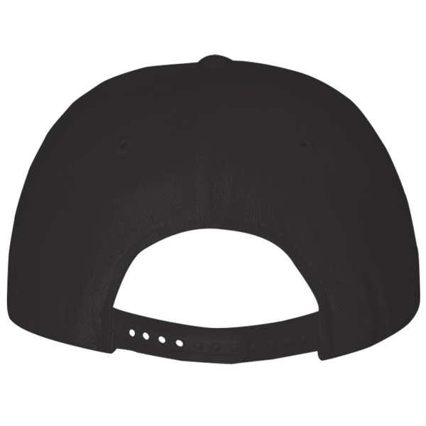 Valucap Lightweight Twill Cap, Black, Back view