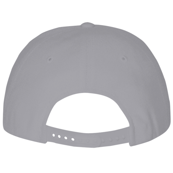 Valucap Lightweight Twill Cap, Grey, Back view