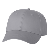 Valucap Lightweight Twill Cap, Grey, Front view