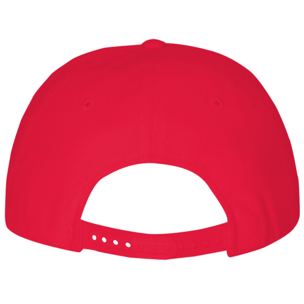 Valucap Lightweight Twill Cap, Red, Back view