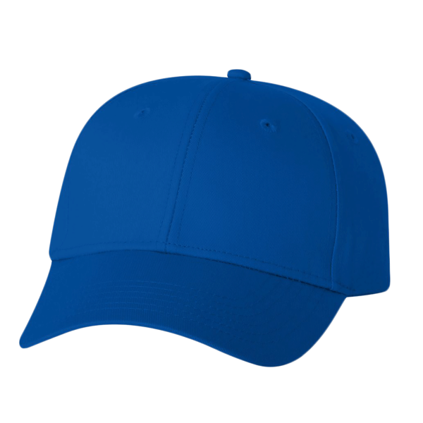 Valucap Lightweight Twill Cap, Royal Blue, Front view