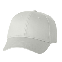 Valucap Lightweight Twill Cap, White, Front view