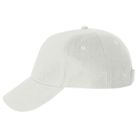 Valucap Lightweight Twill Cap, White, Left Side view
