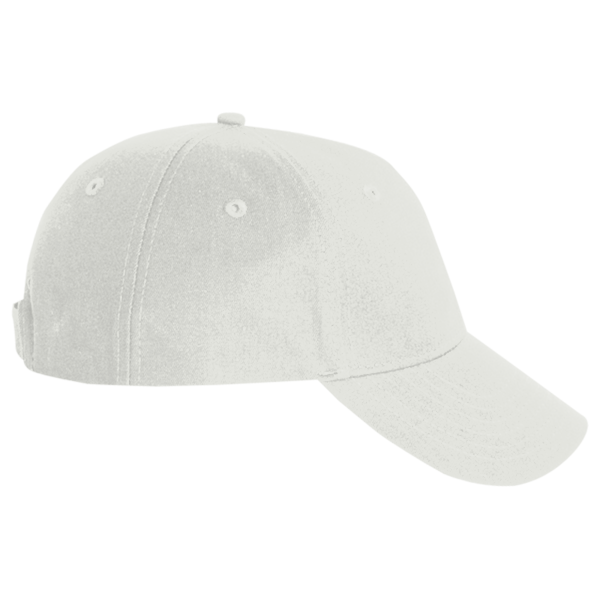Valucap Lightweight Twill Cap, White, Right Side view