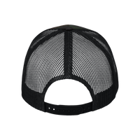 Valucap Mesh-Back Twill Trucker Cap, Camo / Black / Black, Back view