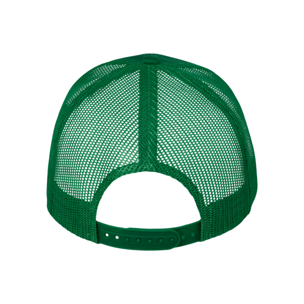 Valucap Mesh-Back Twill Trucker Cap, Kelly / Kelly / Kelly, Back view