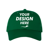 Valucap Mesh-Back Twill Trucker Cap, Kelly / Kelly / Kelly, Front view, Mockup