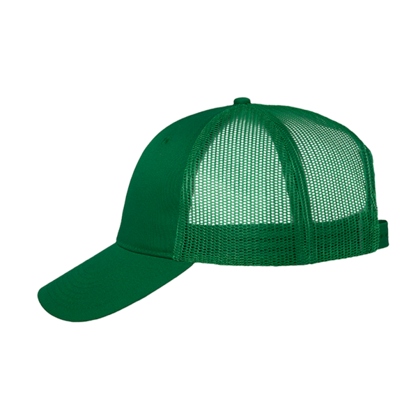 Valucap Mesh-Back Twill Trucker Cap, Kelly / Kelly / Kelly, Left Side view