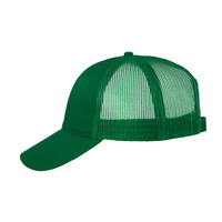 Valucap Mesh-Back Twill Trucker Cap, Kelly / Kelly / Kelly, Left Side view