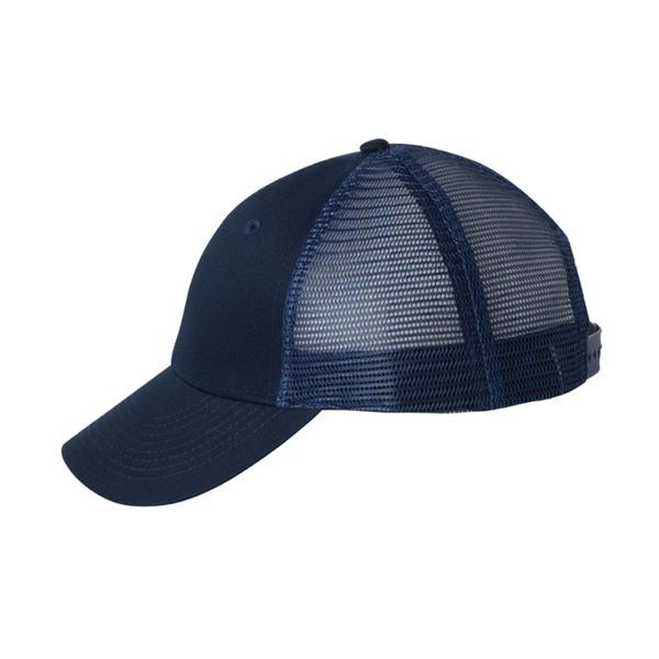 Valucap Mesh-Back Twill Trucker Cap, Navy / Navy / Navy, Left Side view