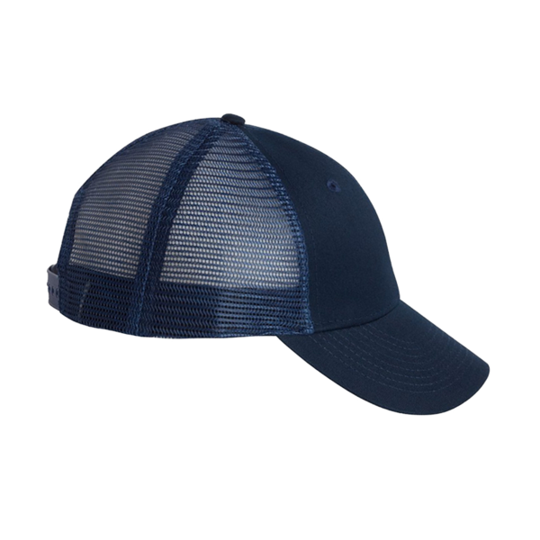 Valucap Mesh-Back Twill Trucker Cap, Navy / Navy / Navy, Right Side view
