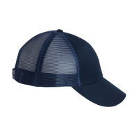 Valucap Mesh-Back Twill Trucker Cap, Navy / Navy / Navy, Right Side view