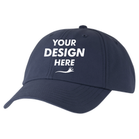 Valucap Performance Microfiber Cap, Navy, Front view, Mockup