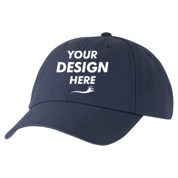 Valucap Performance Microfiber Cap, Navy, Front view, Mockup