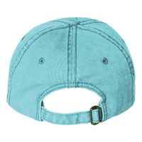Valucap Pigment-Dyed Cap, Aqua, Back view