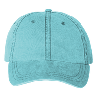 Valucap Pigment-Dyed Cap, Aqua, Front view