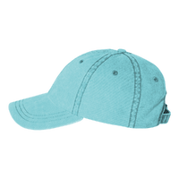 Valucap Pigment-Dyed Cap, Aqua, Left Side view