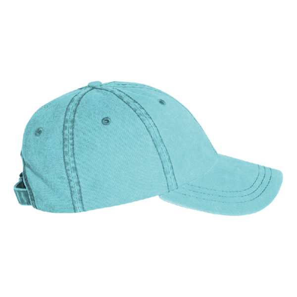 Valucap Pigment-Dyed Cap, Aqua, Right Side view
