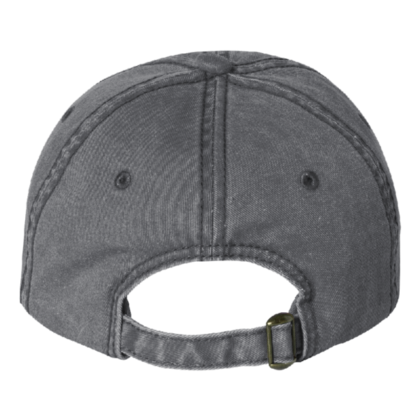 Valucap Pigment-Dyed Cap, Black, Back view