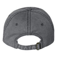Valucap Pigment-Dyed Cap, Black, Back view