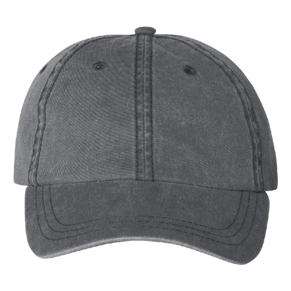 Valucap Pigment-Dyed Cap, Black, Front view