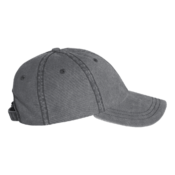 Valucap Pigment-Dyed Cap, Black, Right Side view