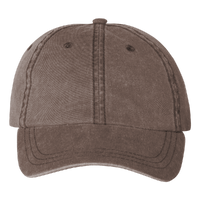Valucap Pigment-Dyed Cap, Brown, Front view