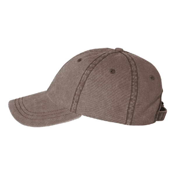 Valucap Pigment-Dyed Cap, Brown, Left Side view