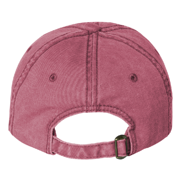 Valucap Pigment-Dyed Cap, Cardinal, Back view