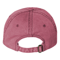 Valucap Pigment-Dyed Cap, Cardinal, Back view