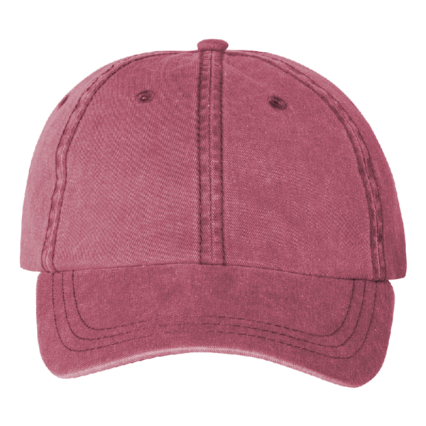Valucap Pigment-Dyed Cap, Cardinal, Front view