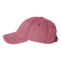 Valucap Pigment-Dyed Cap, Cardinal, Left Side view