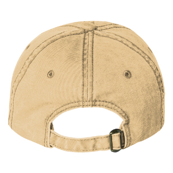Valucap Pigment-Dyed Cap, Mustard, Back view