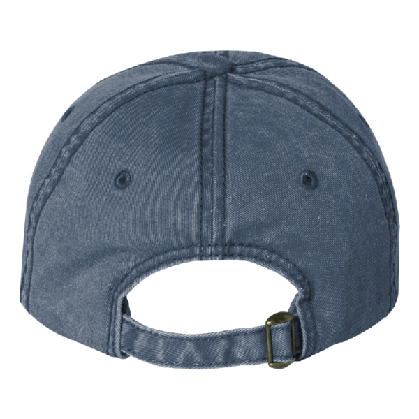 Valucap Pigment-Dyed Cap, Navy, Back view