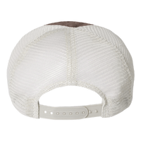 Valucap Pigment-Dyed Trucker Cap, Brown / Stone / Stone, Back view